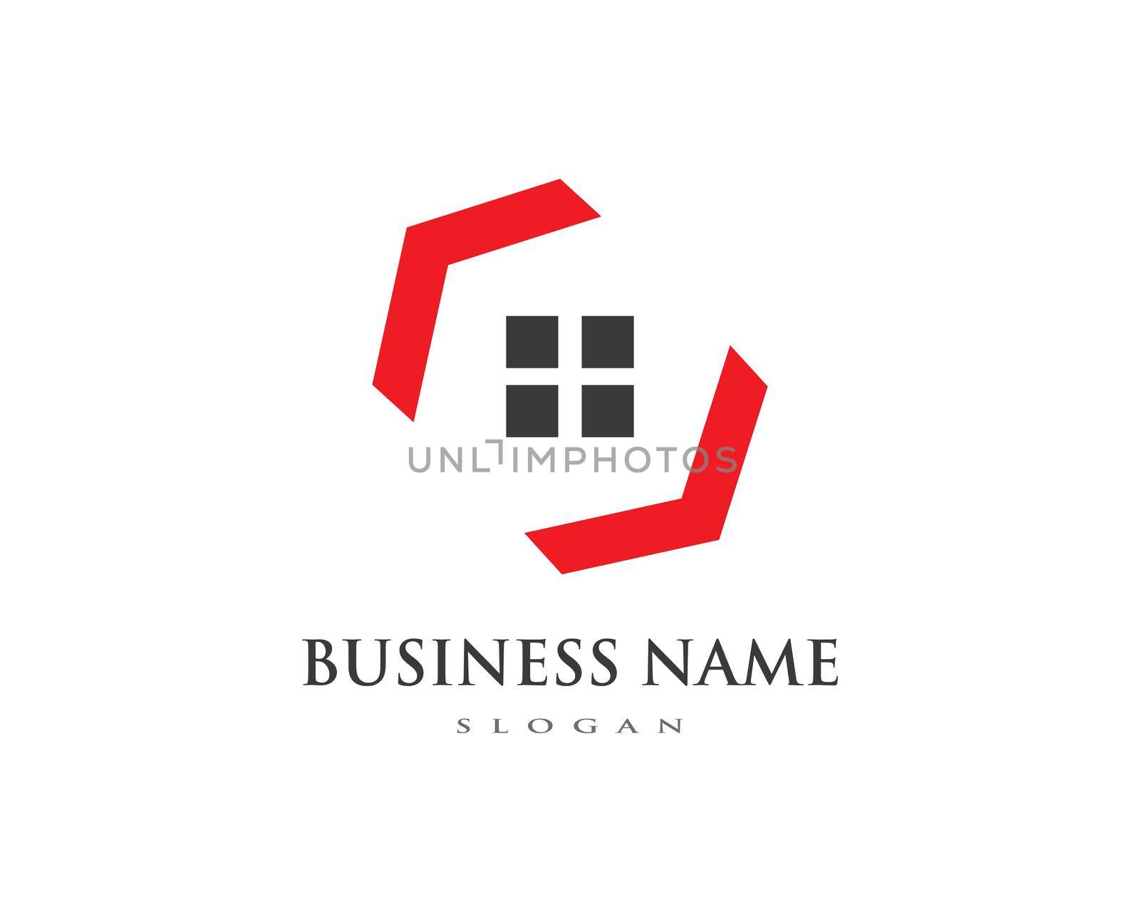 Real Estate , Property and Construction Logo design for business corporate sign . Vector Logo