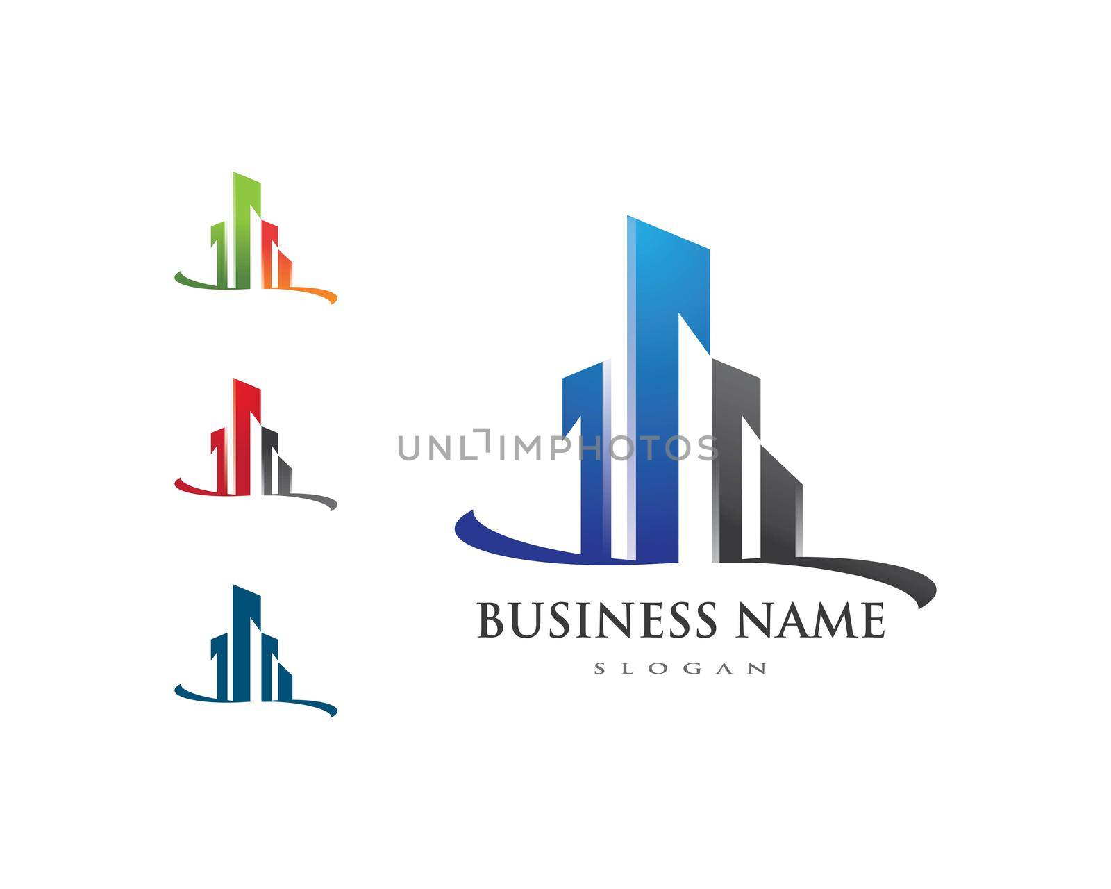 Real Estate , Property and Construction Logo design for business corporate sign . Vector Logo