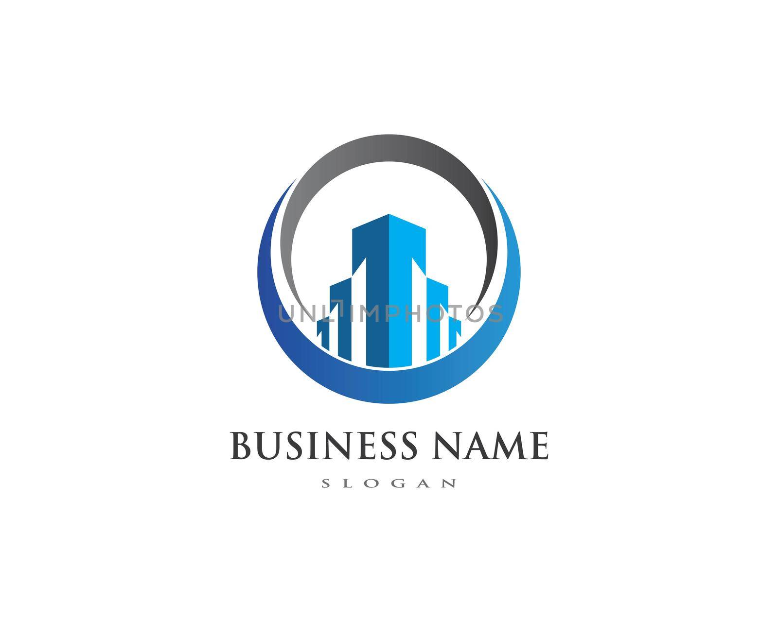 Real Estate , Property and Construction Logo design for business corporate sign . Vector Logo