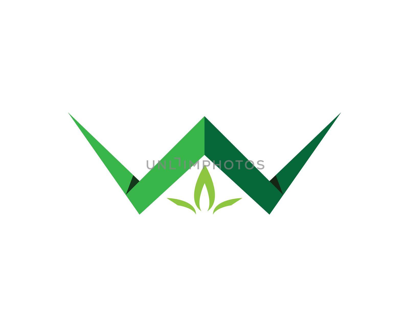 Logos of green leaf ecology nature element vector icon