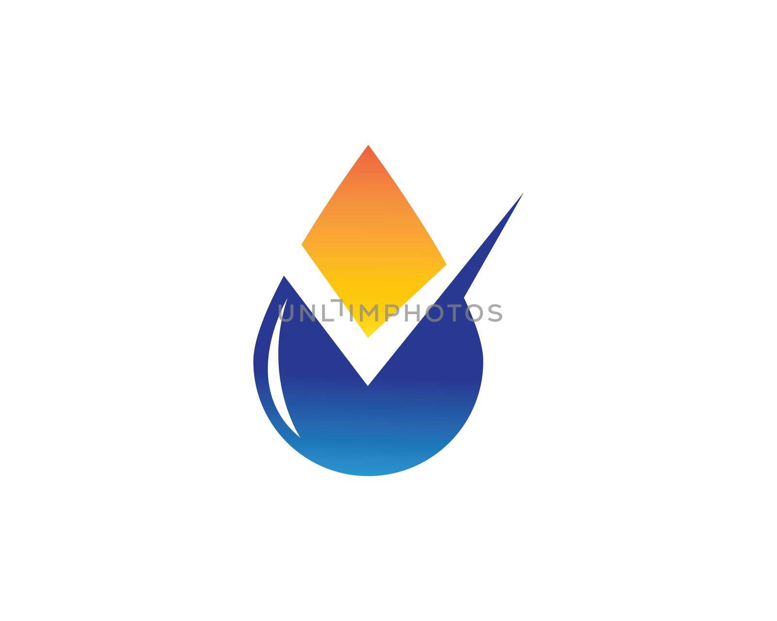 water drop Logo Template vector illustration design