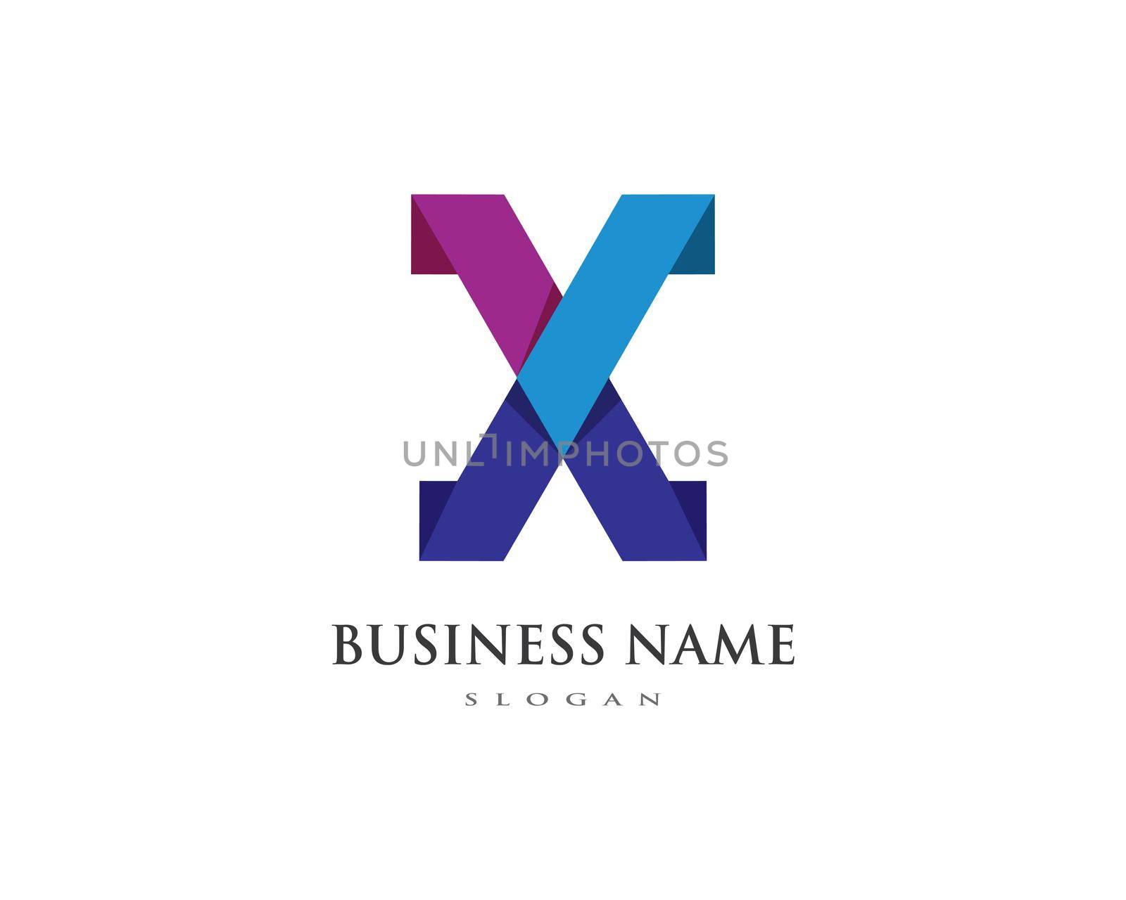 X Letter Logo Business Template Vector icon