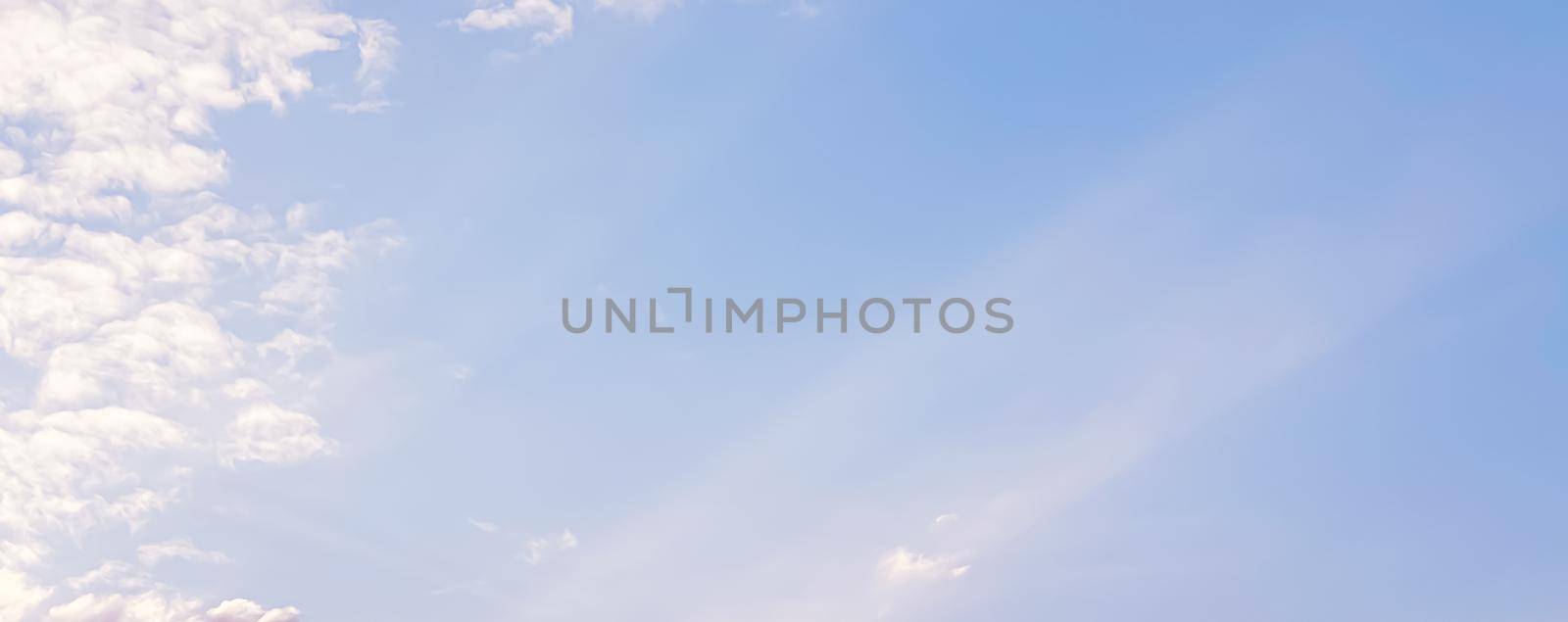 Dreamy sky as abstract background, fantasy pastel colours, beauty in nature design concept