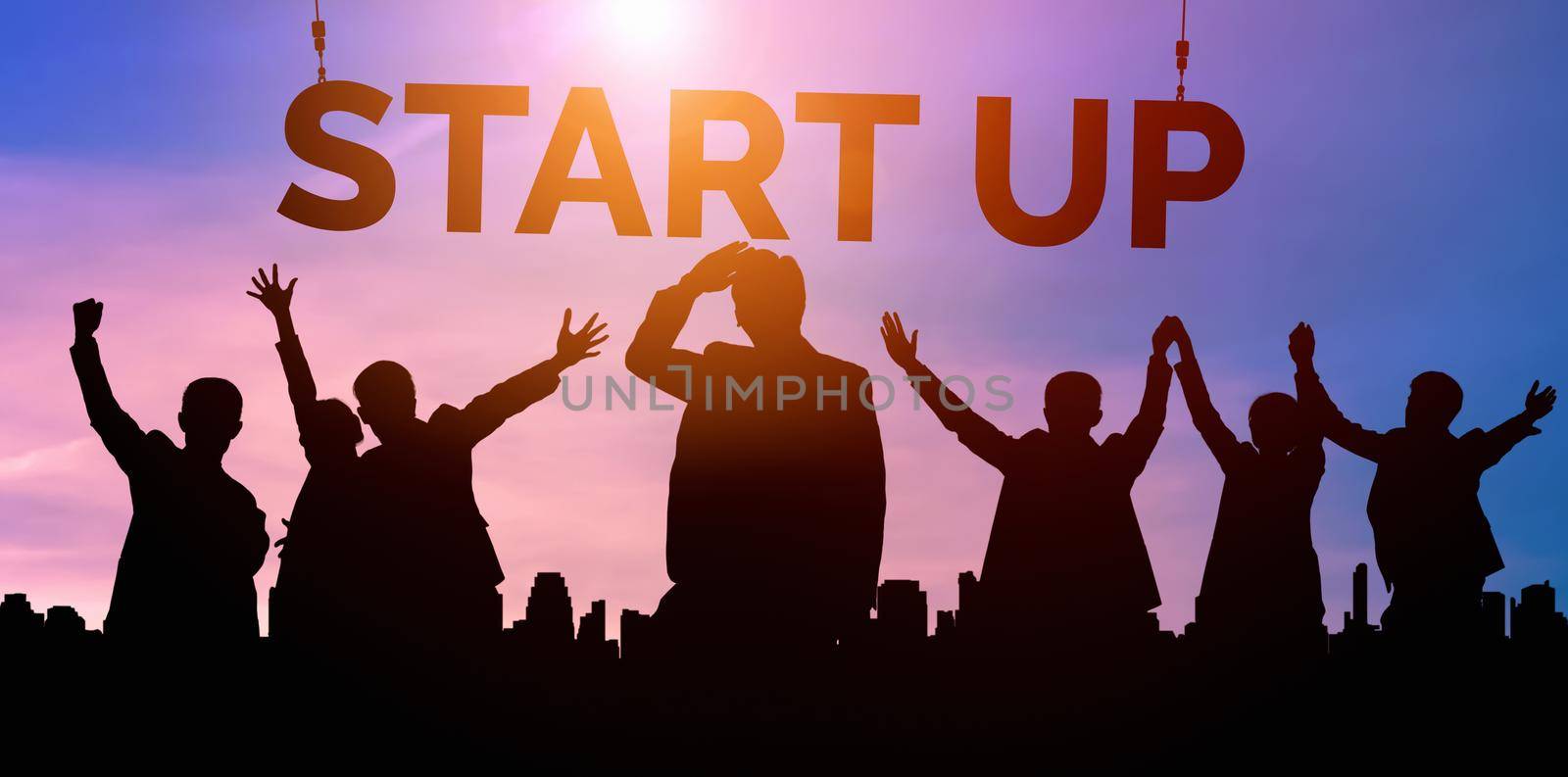 Start Up Business of Creative People Concept by biancoblue