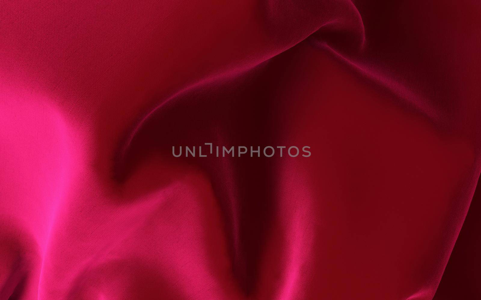 3d rendering of velvet fabric. Wavy shiny fabric.