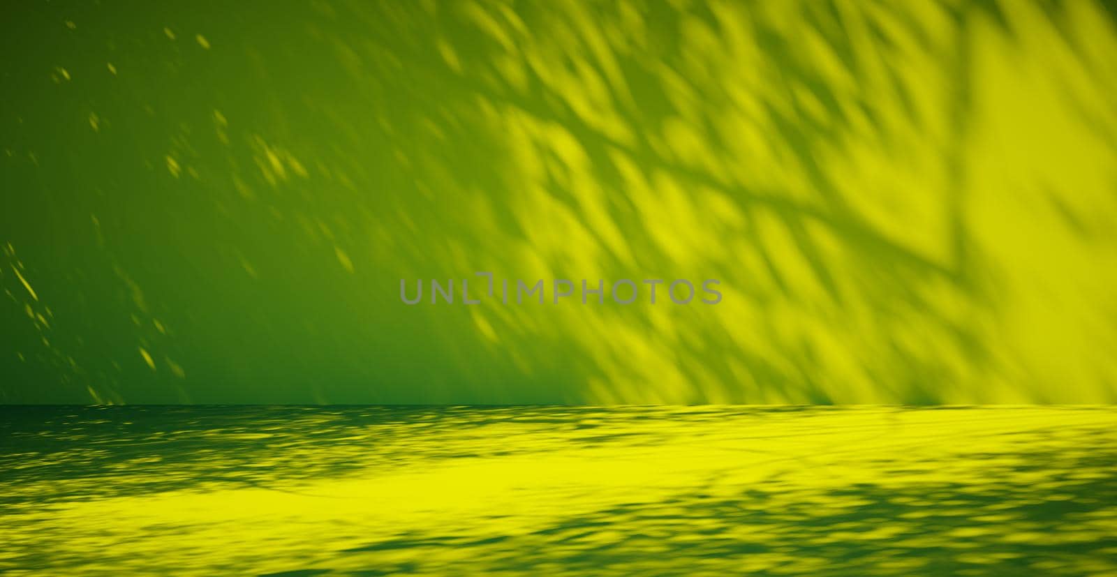 Blank colorful wall background and hard falling shadow. 3D rendering. by N_Design