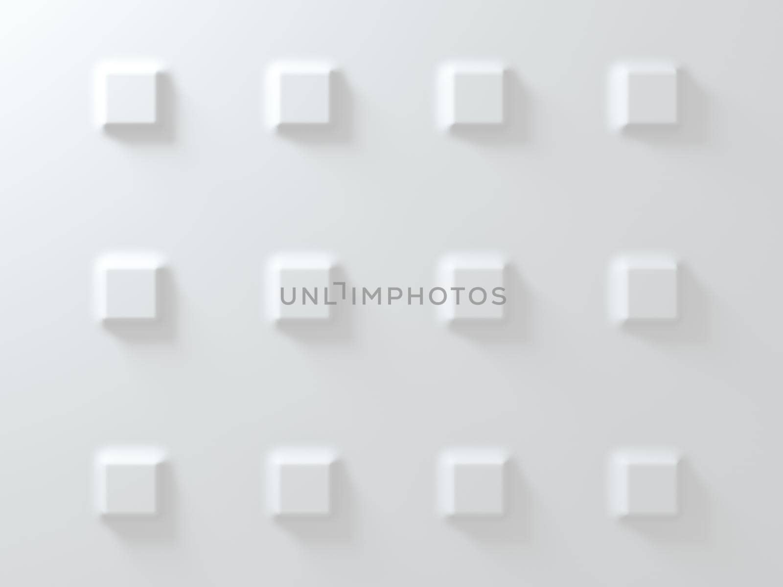 White convex background made of anti-aliased geometry. 3d rendering by N_Design