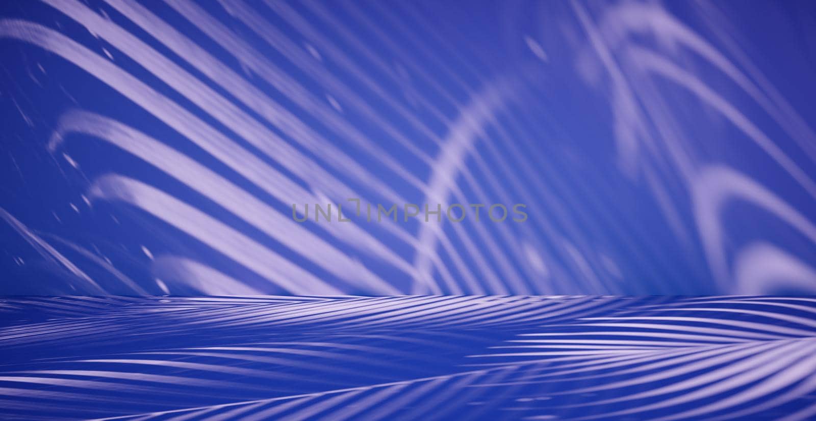 Blank colorful wall background and hard falling shadow. 3D rendering. by N_Design