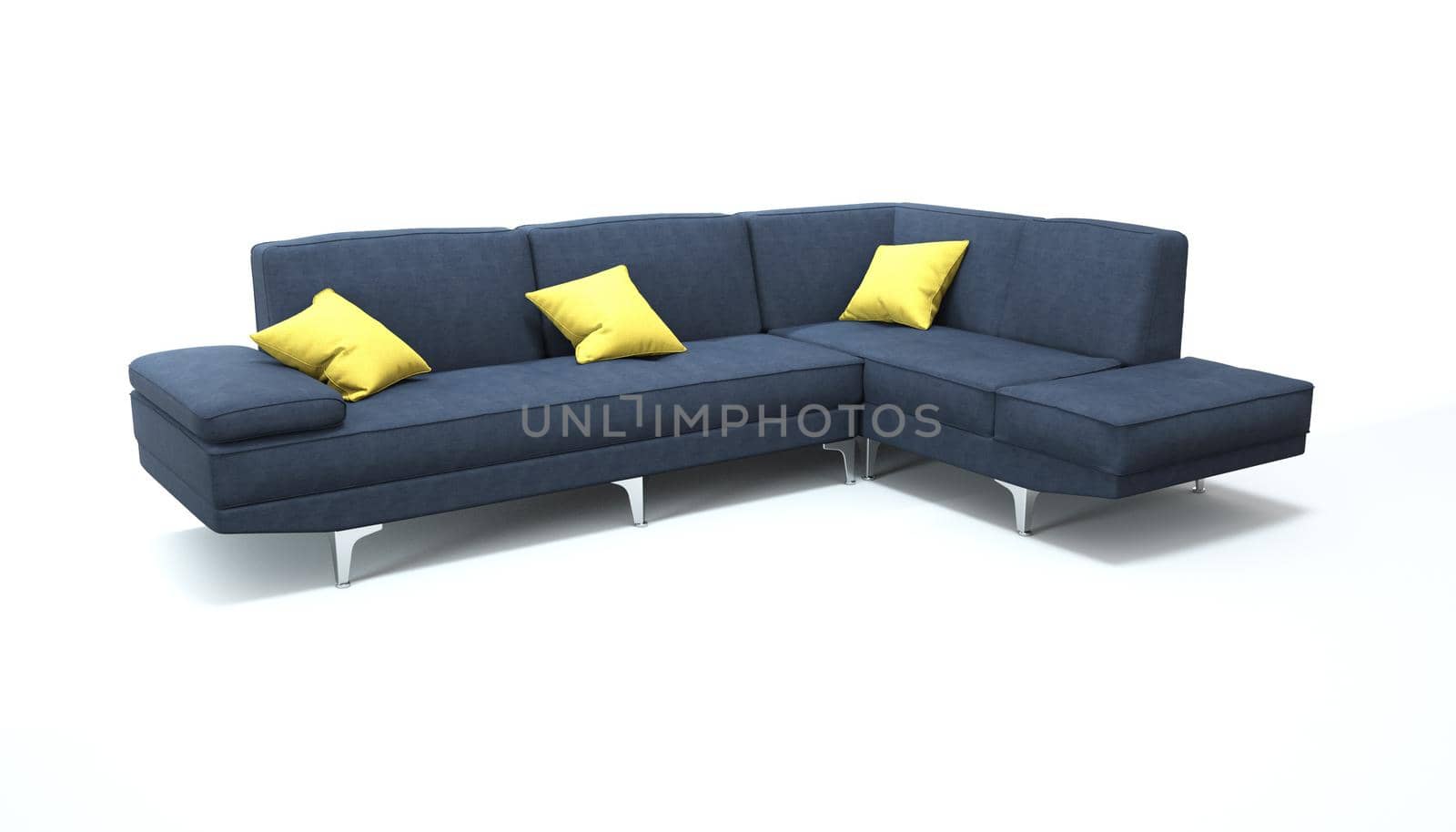 3d render of a sofa on an isolated white background. by N_Design