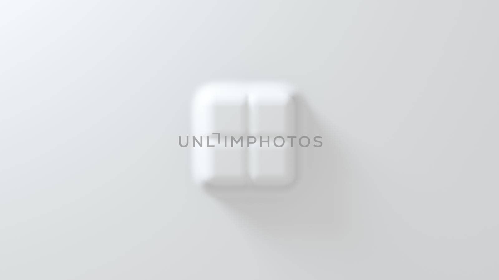 White convex background made of anti-aliased geometry. 3d rendering by N_Design
