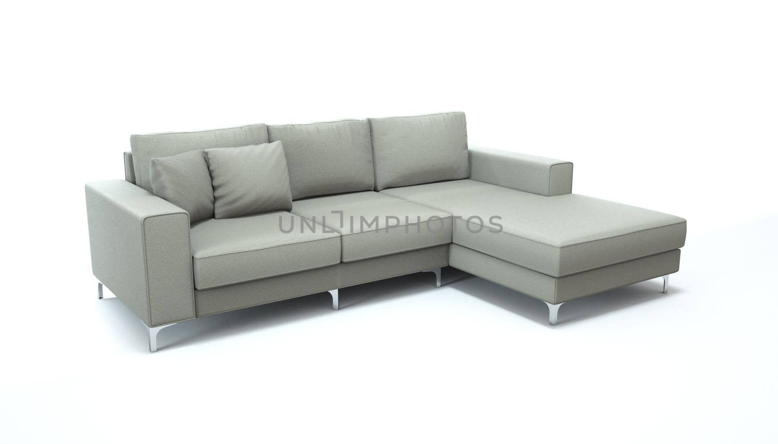 3d render of a sofa on an isolated white background. by N_Design