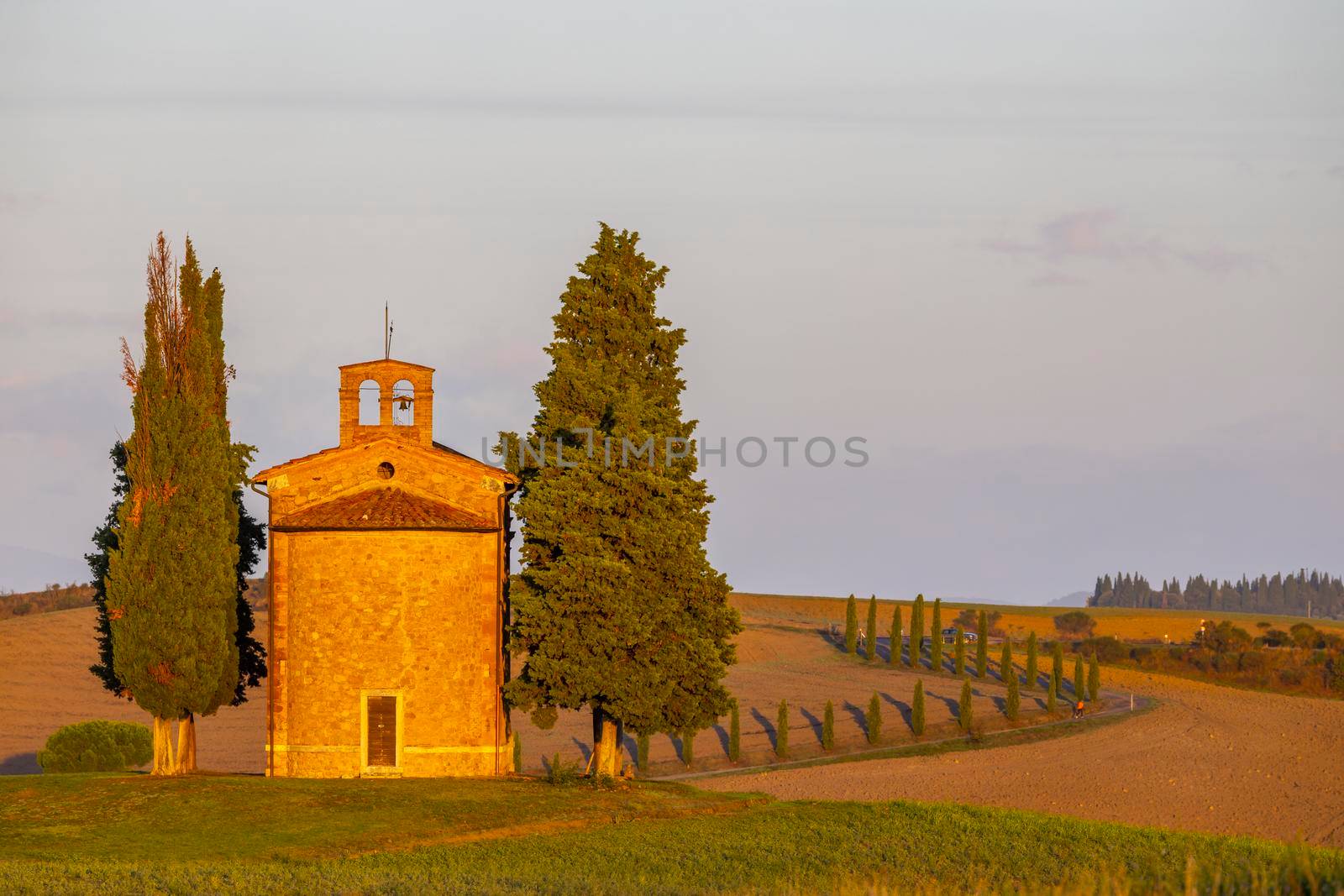 Chapel of the Madonna di Vitaleta, San Quirico d Orcia, Tuscany, Italy by phbcz