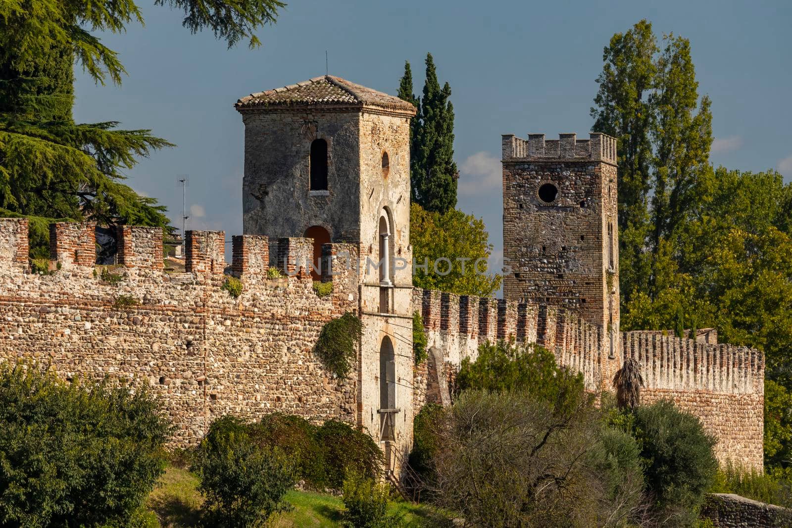 Castello di Castellaro Lagusello, UNESCO site,  Lombardy region, Italy