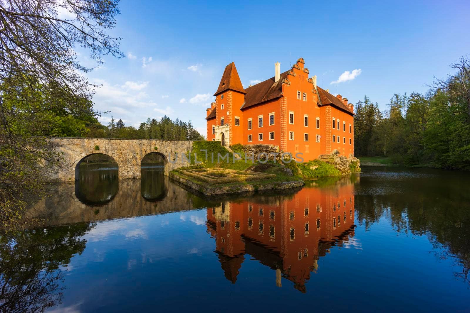 Cervena Lhota castle in Southern Bohemia, Czech Republic by phbcz