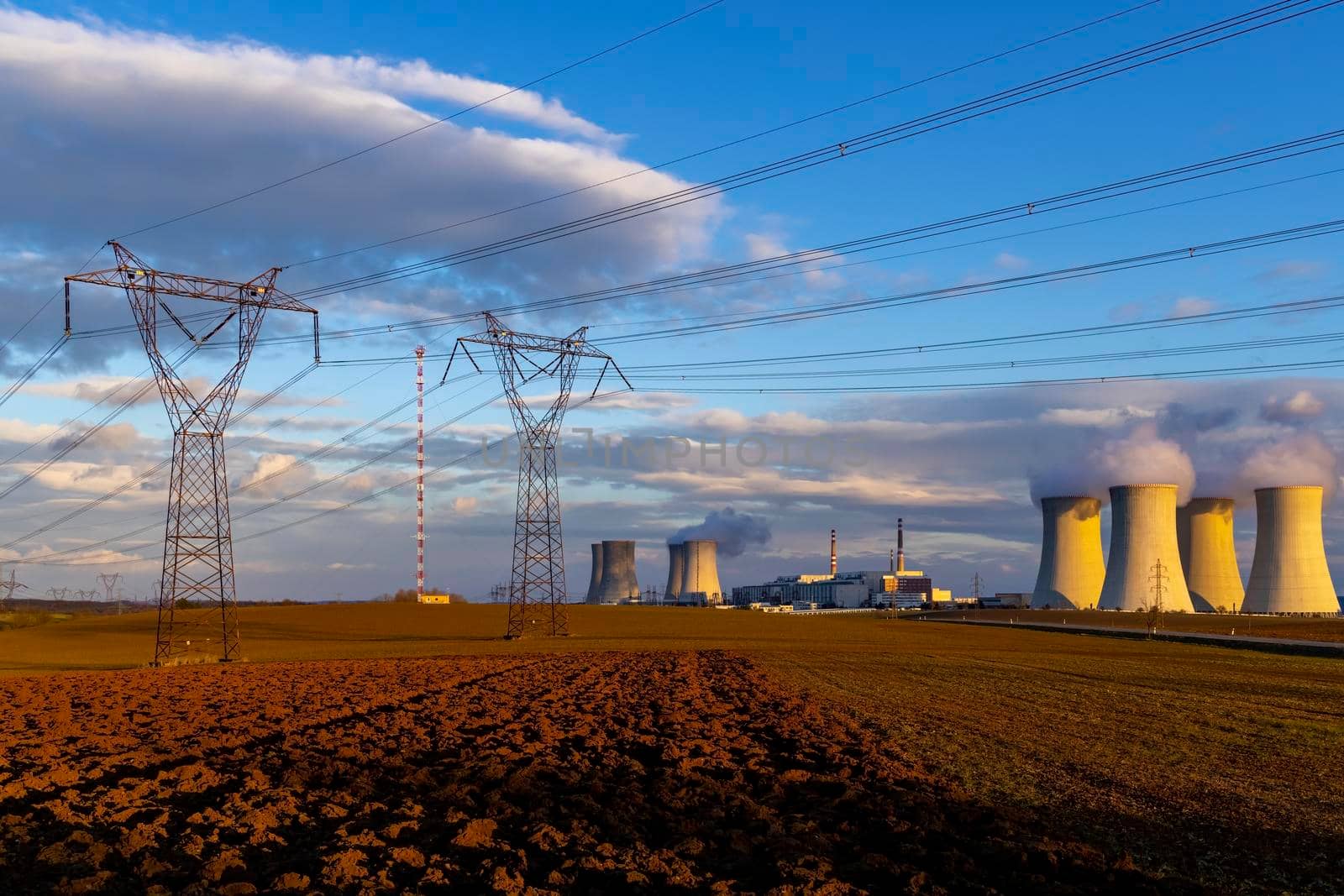 Nuclear power station Dukovany, Vysocina region, Czech republic by phbcz