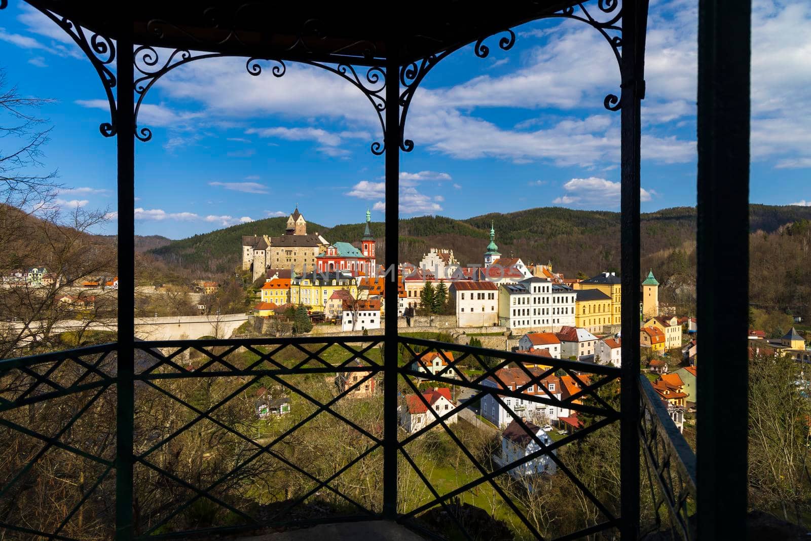 Loket castle and old town, Western Bohemia, Czech Republic by phbcz