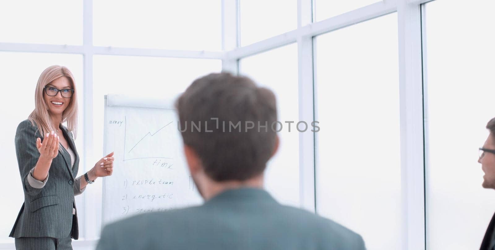 background image of business presentation in the office. photo with copy space