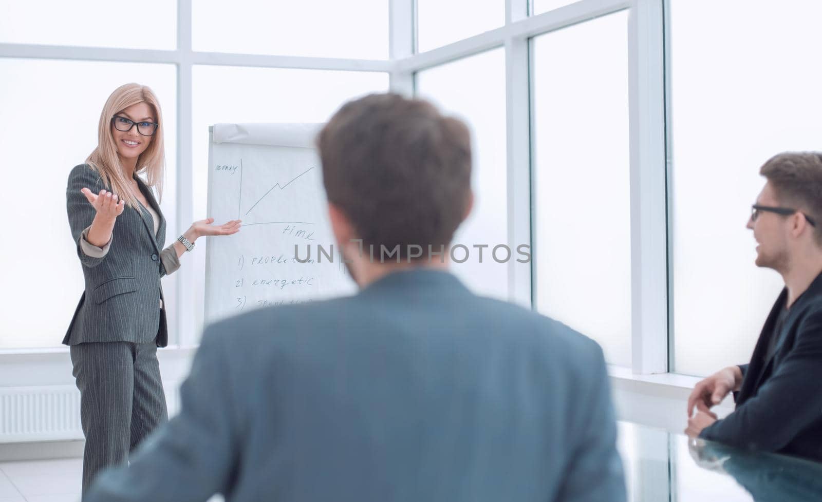 background image of business presentation in the office. photo with copy space
