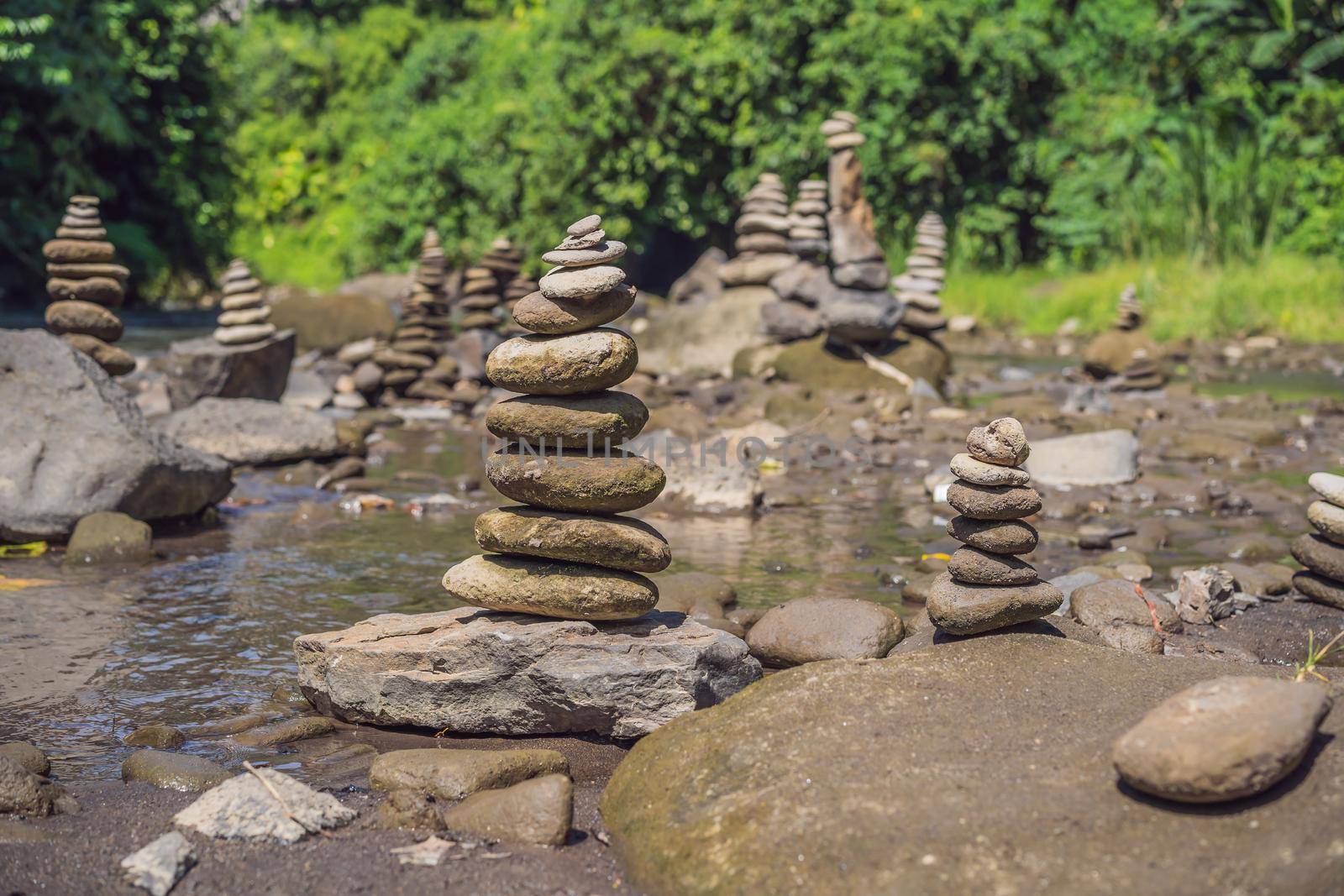 Inuksuk Native Rock Pile in a Creek.