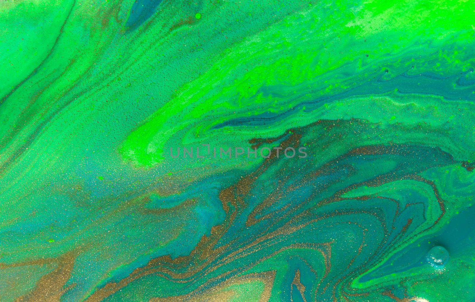 Green vivid wave liquid pattern