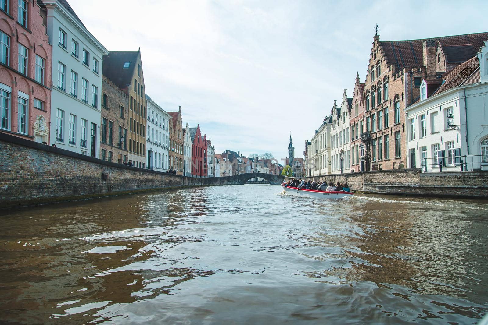 Bruges Belgium - April 23, 2022 city in spring. Selective focus. Nature.