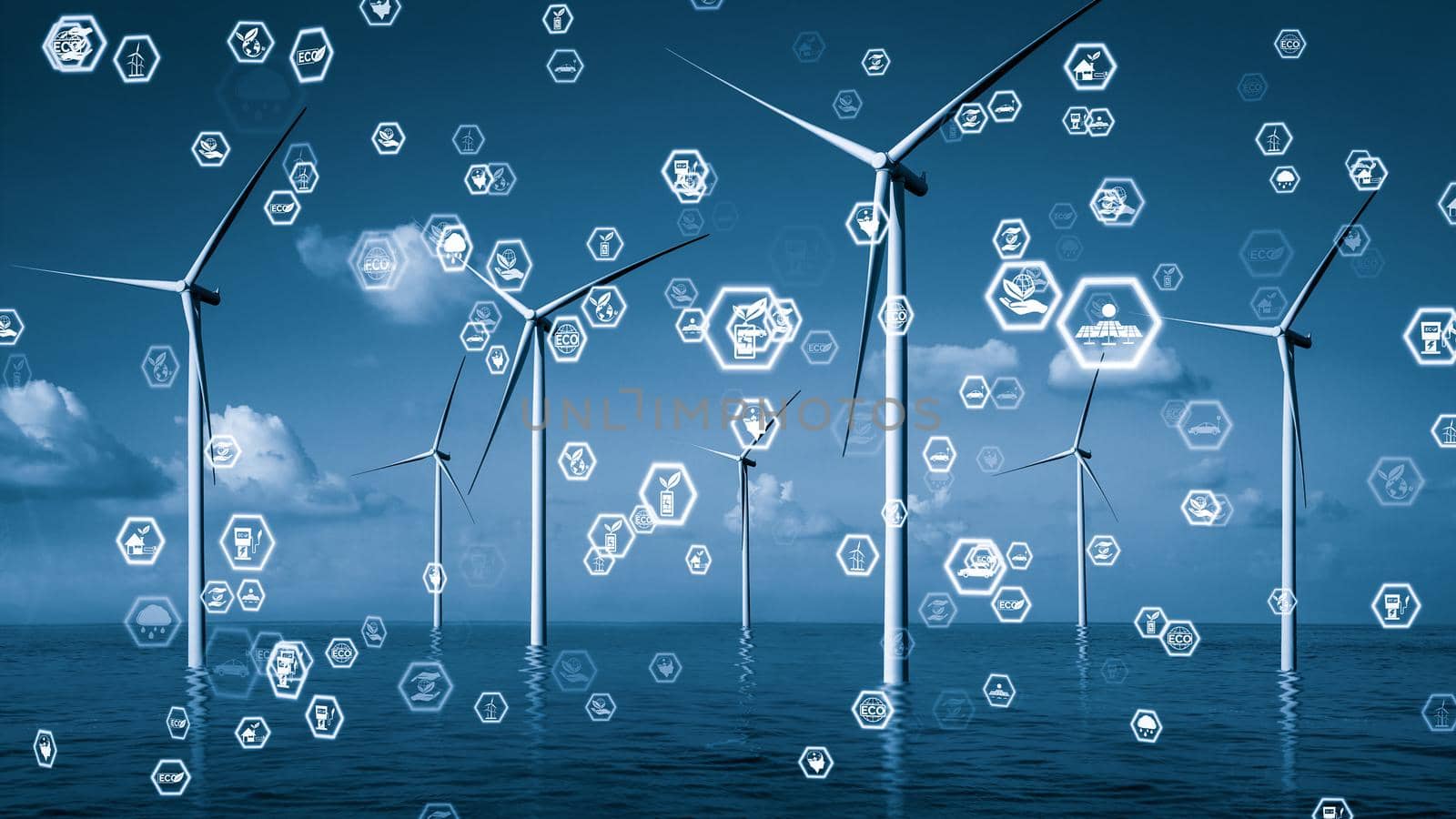 Environmental conservation technology and approaching global sustainable ESG by clean energy and power from renewable natural resources