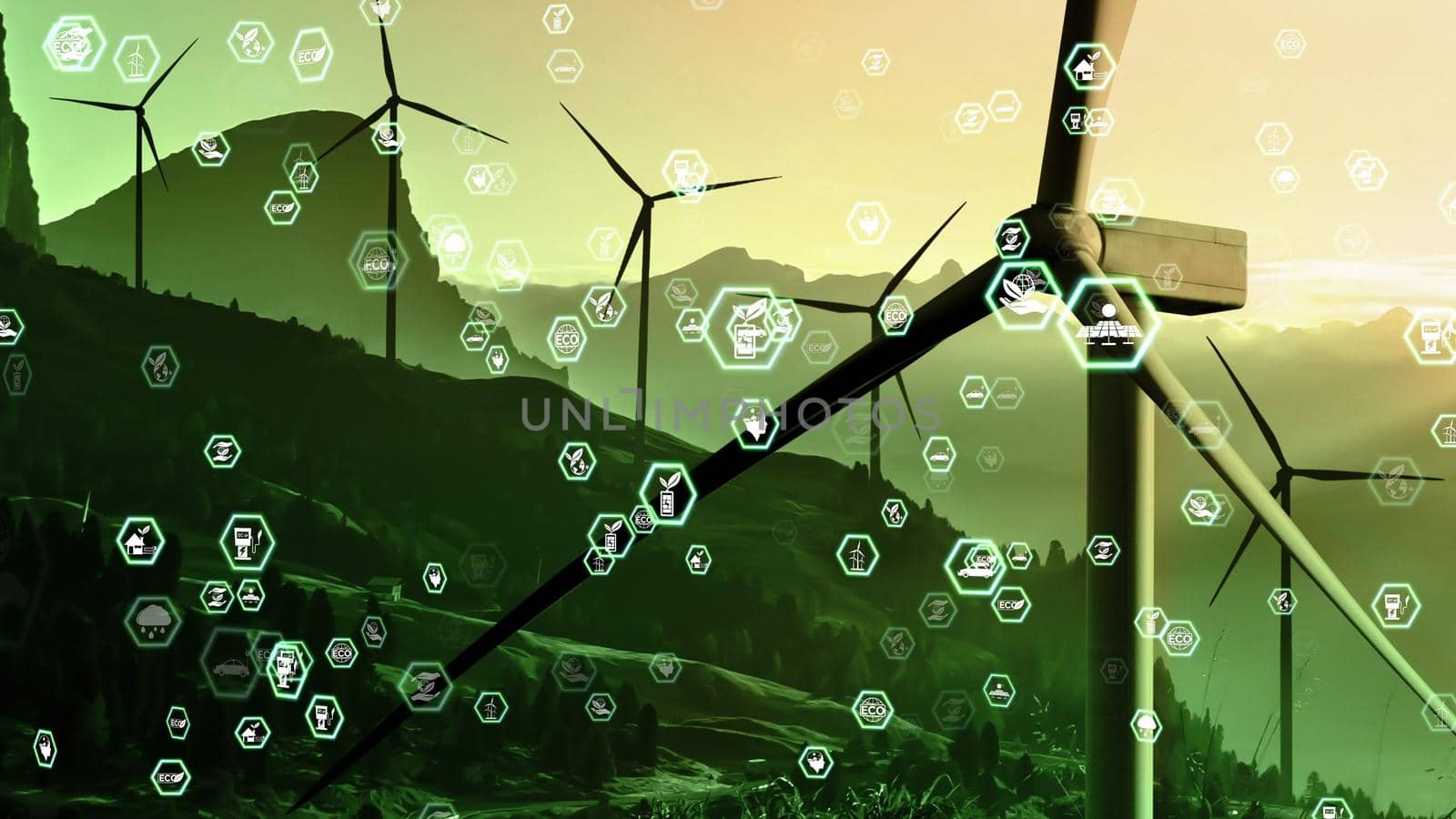 Environmental conservation technology and approaching global sustainable ESG by clean energy and power from renewable natural resources
