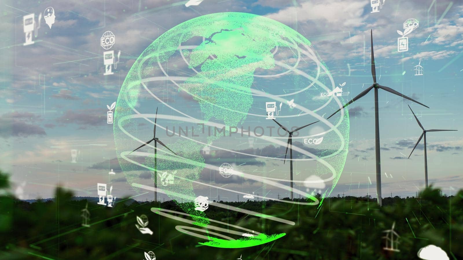 Environmental conservation technology and approaching global sustainable ESG by clean energy and power from renewable natural resources