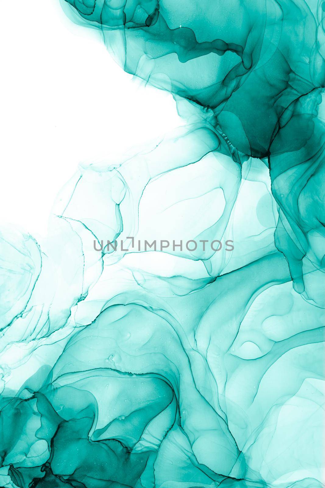 Marble ink abstract art from exquisite original painting for abstract background . Painting was painted on high quality paper texture to create smooth marble background pattern of ombre alcohol ink .