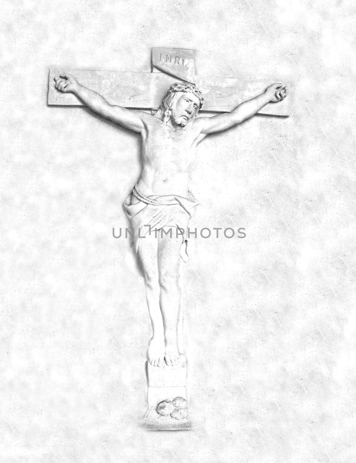 Crucifixion and resurrection of Jesus Christ on the cross by JackyBrown