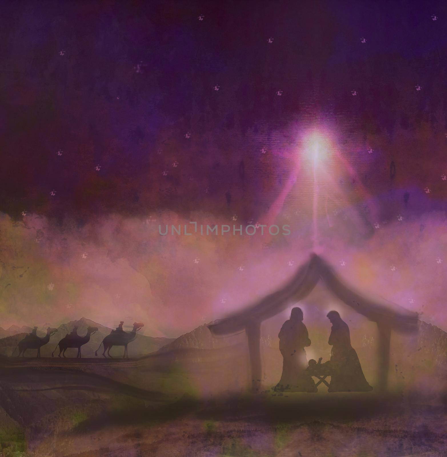 birth of Jesus in Bethlehem by JackyBrown