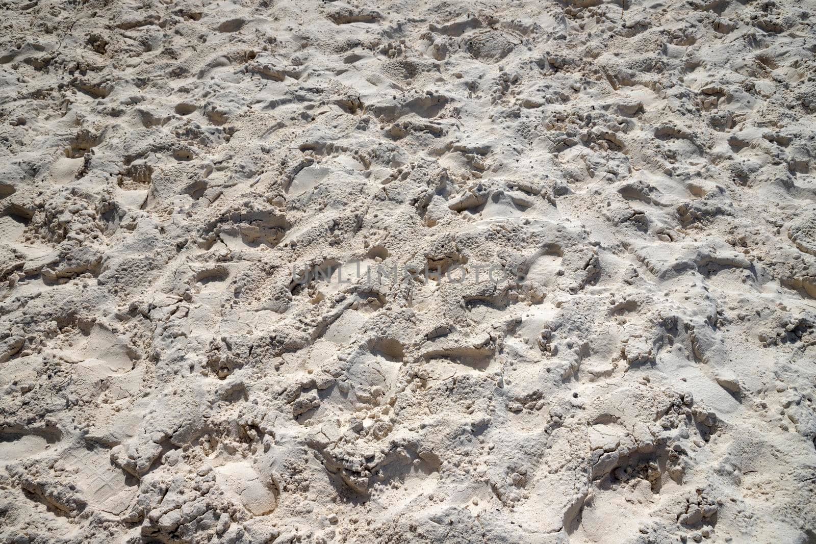 White tropical sand beach. The fine sand on the beach. Sand surface