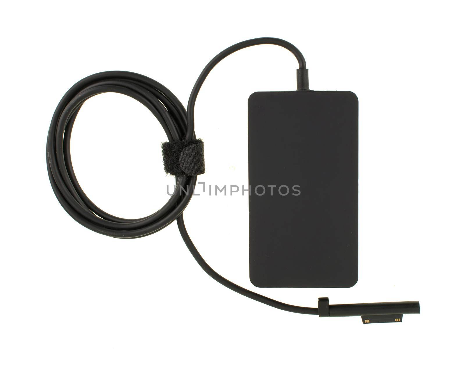 laptop power adapter isolated on white background