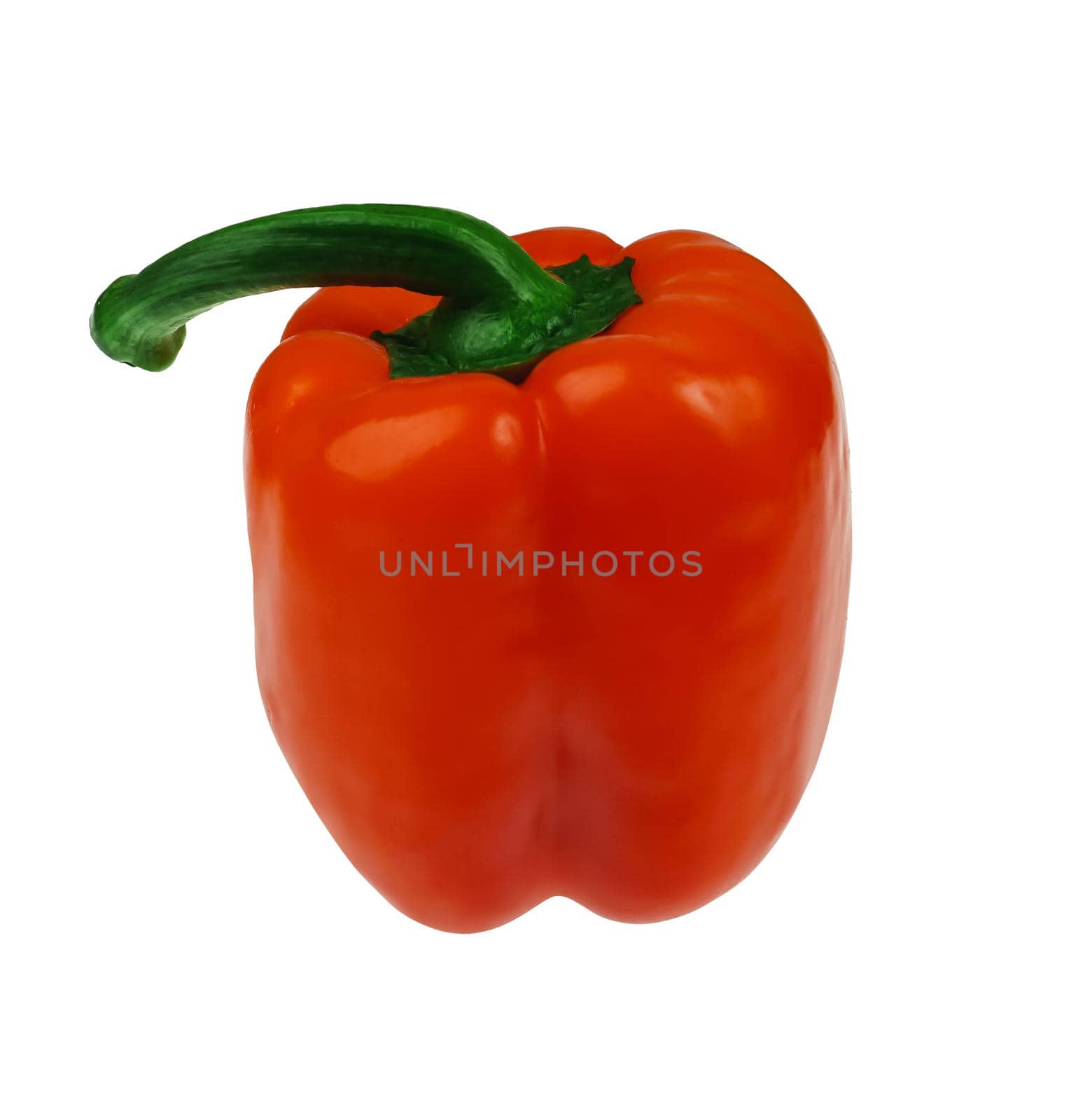 ripe sweet red pepper, on a white background in isolation by A_A