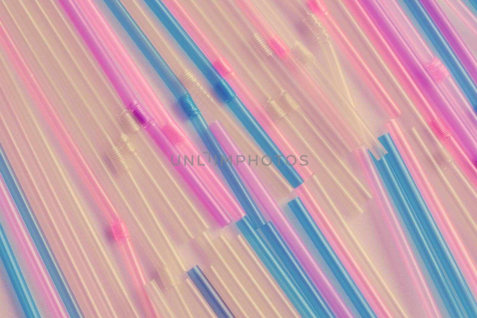 Vibrant colors drinking straws plastic type. by kizuneko