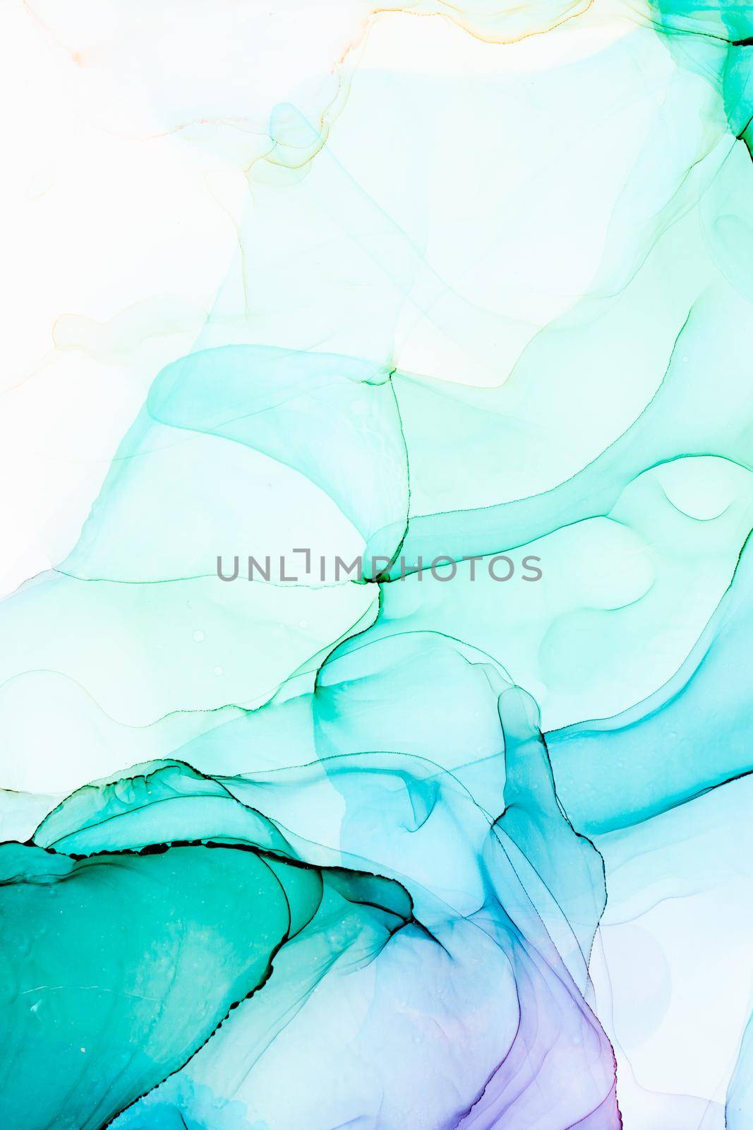 Marble ink abstract art from exquisite original painting for abstract background . Painting was painted on high quality paper texture to create smooth marble background pattern of ombre alcohol ink .