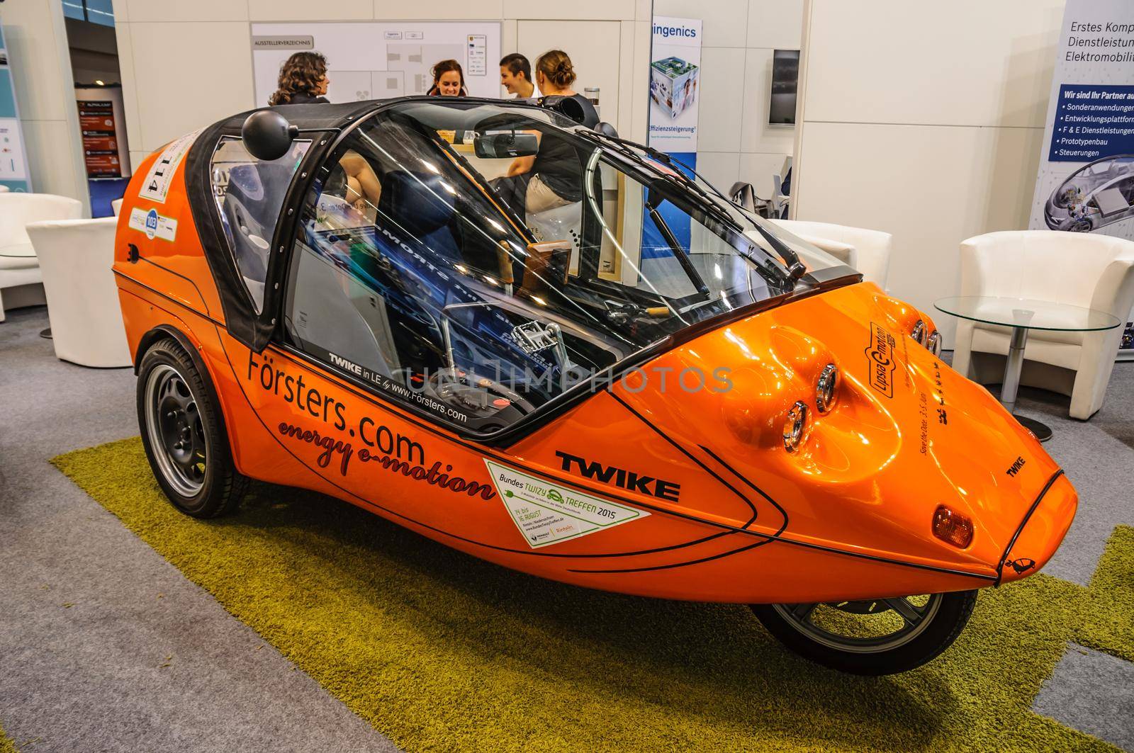 FRANKFURT - SEPT 2015: electric car Lipsia e Motion presented at IAA International Motor Show on September 20, 2015 in Frankfurt, Germany