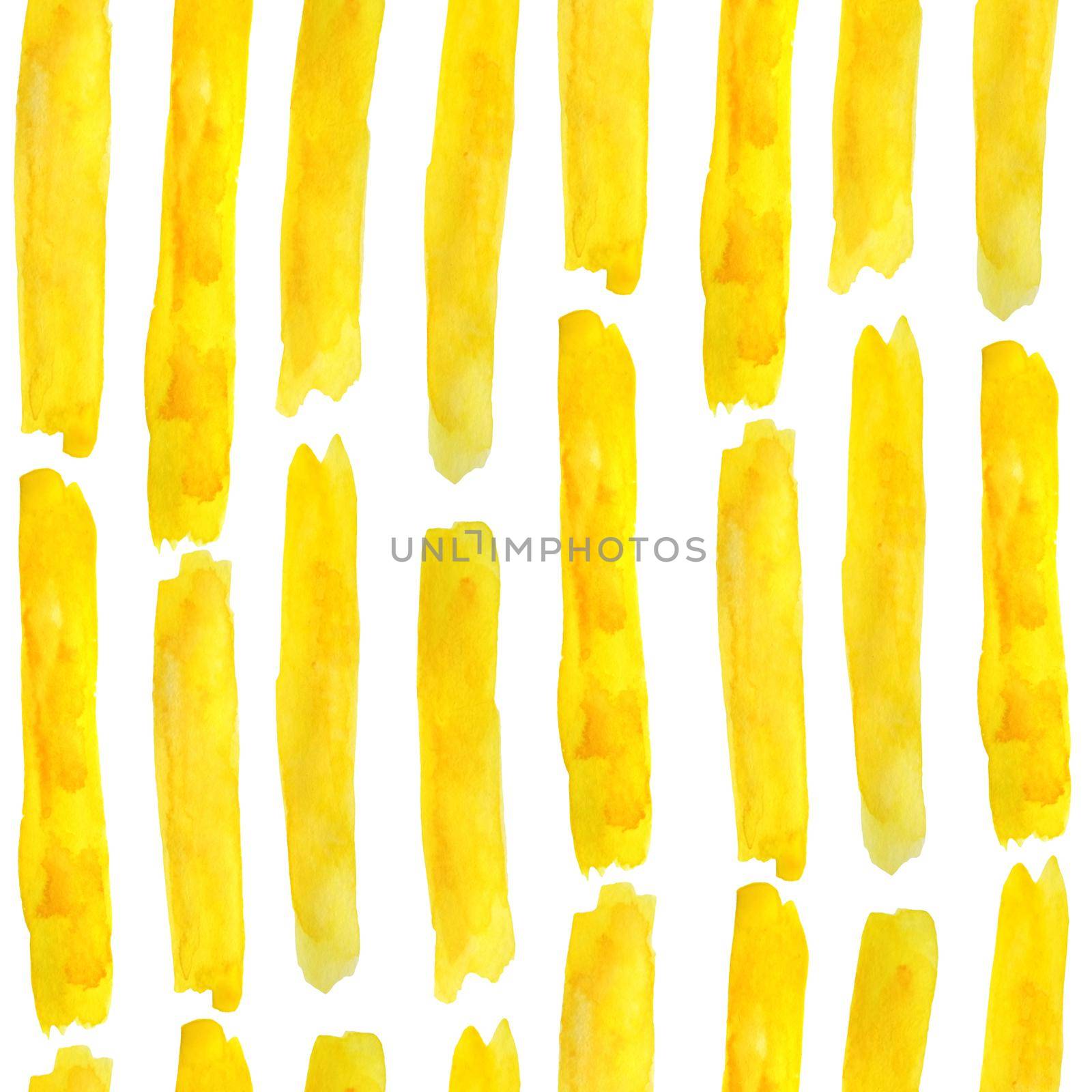 seamless hand drawn watercolor modern contemporary trendy abstract pattern in yellow and orange. Vibrant colors background grunge stripes geometric vertical. Fall Autumn summer design. by Lagmar