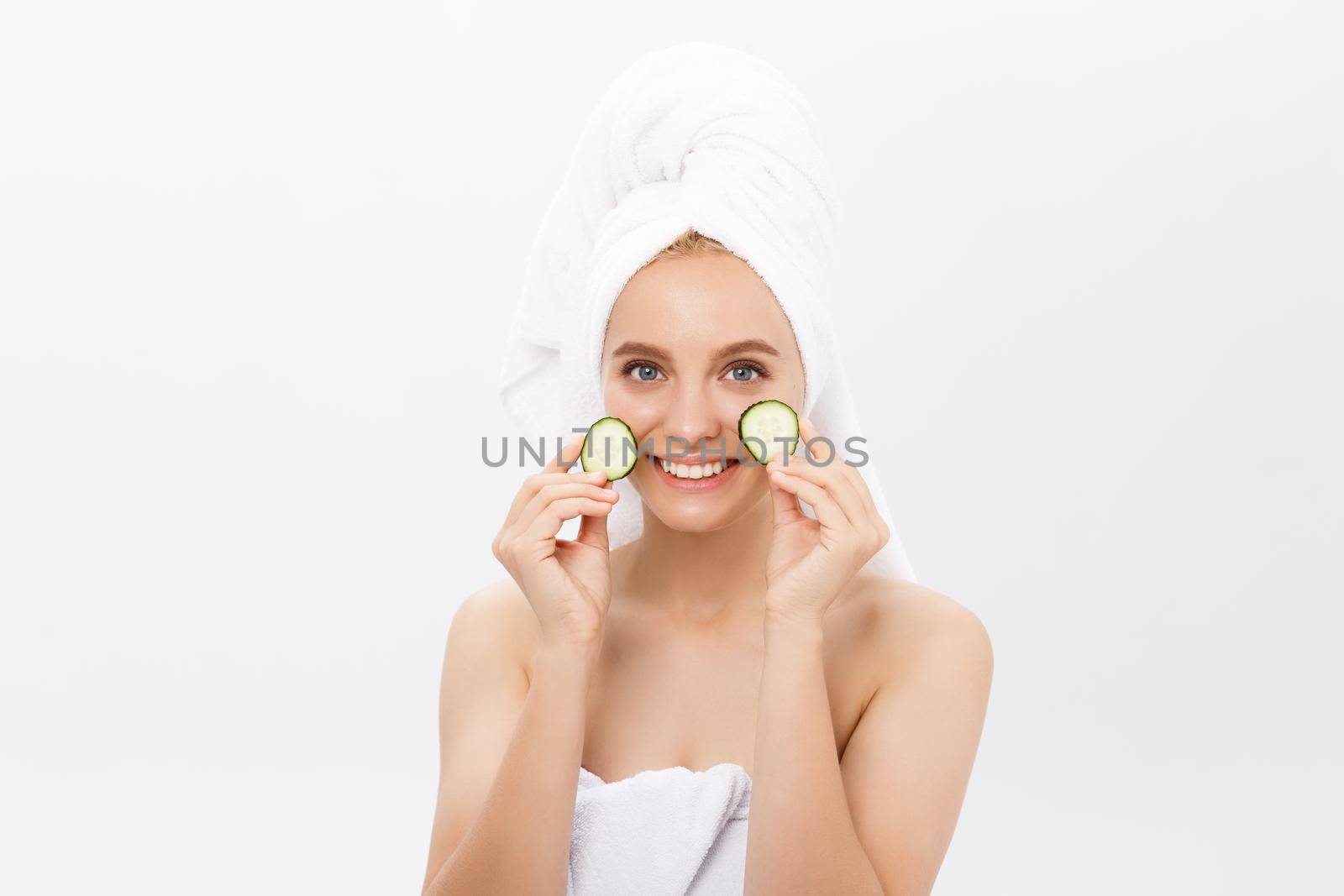 Beautiful skin woman face closeup healthy and beautiful female spa and cosmetic concept.