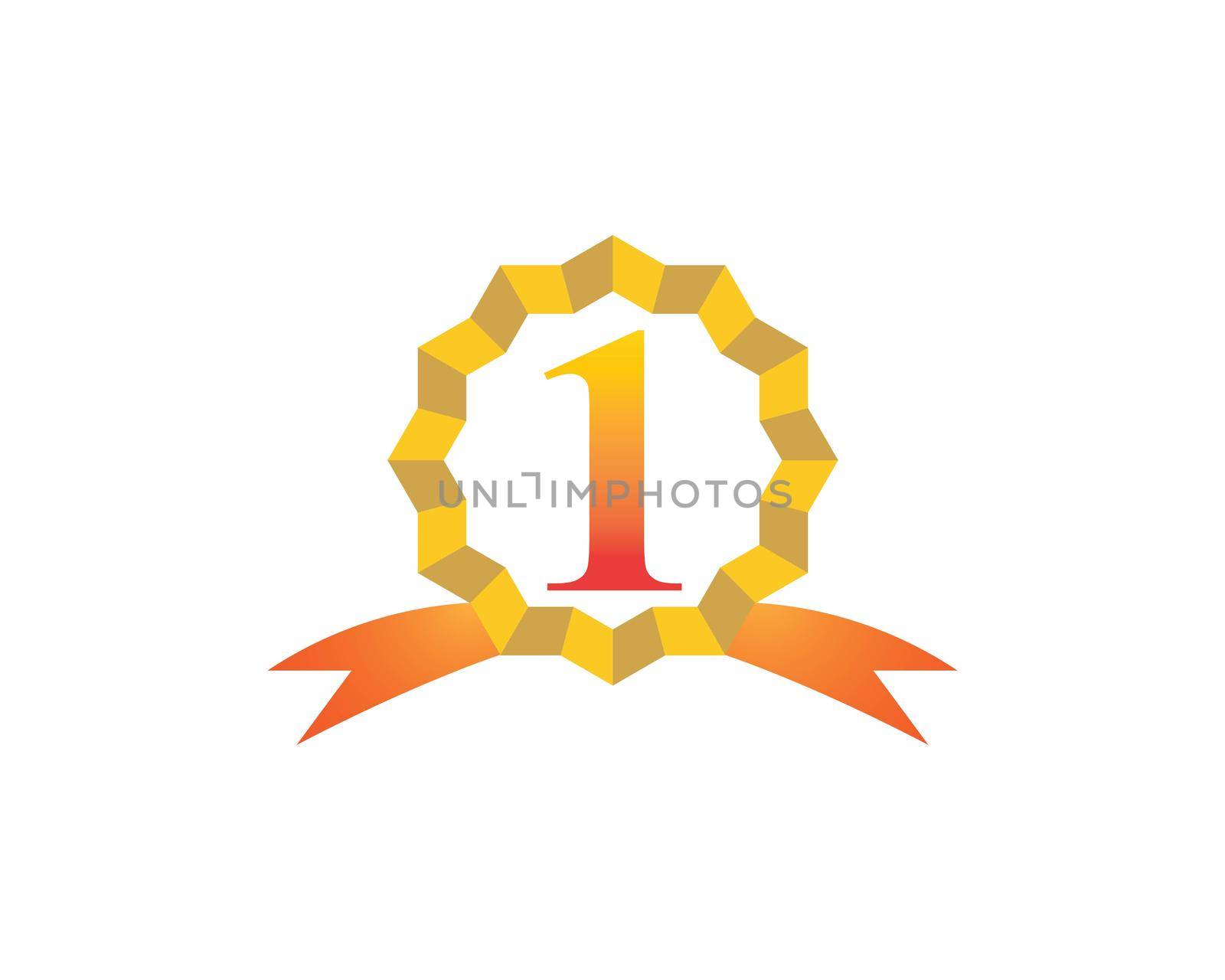 Winner Trophy Logo Template vector icon