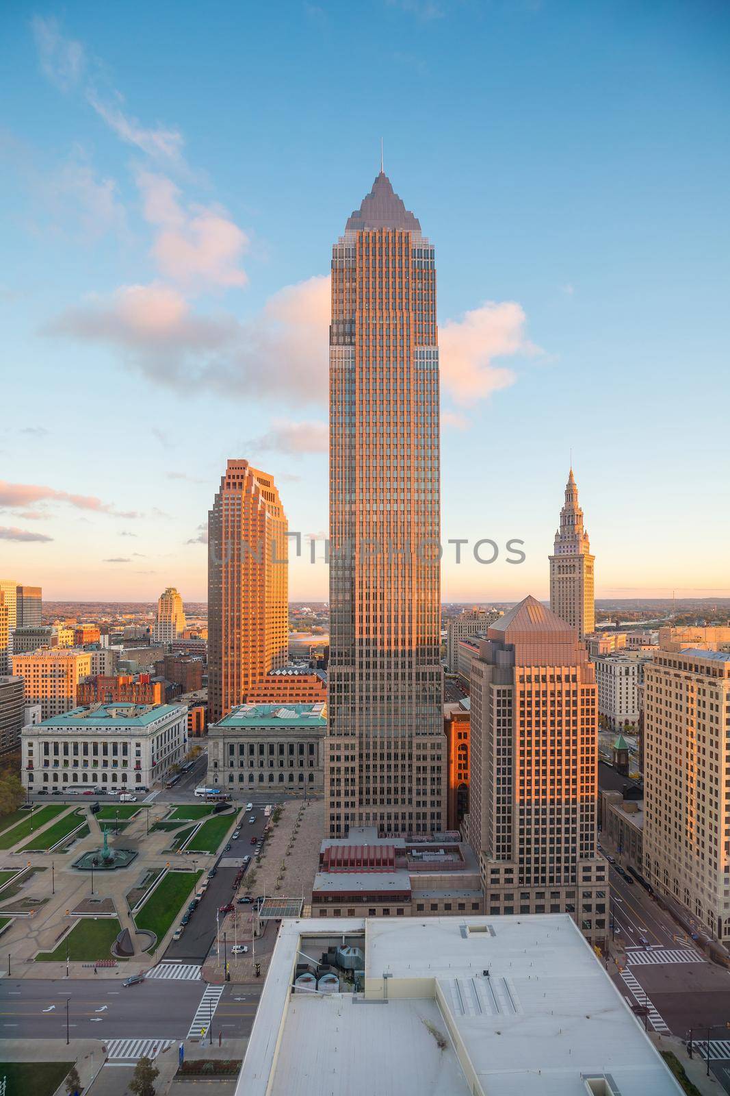 View of downtown Cleveland  by f11photo