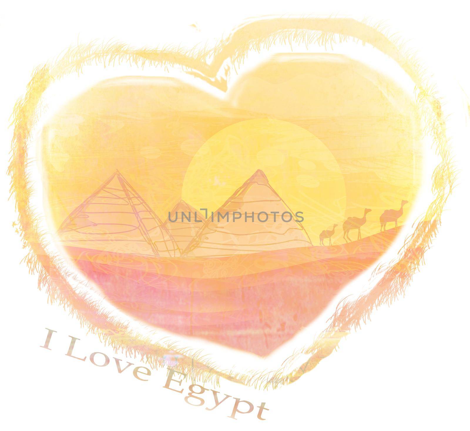 I Love Egypt design by JackyBrown
