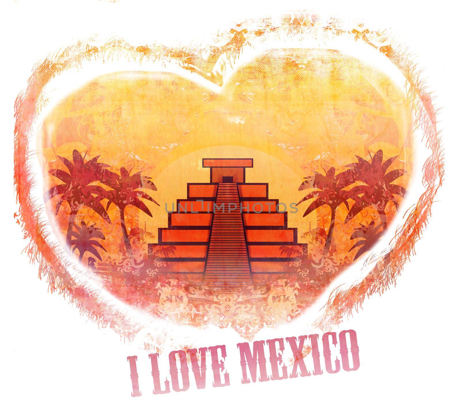 I Love Mexico design