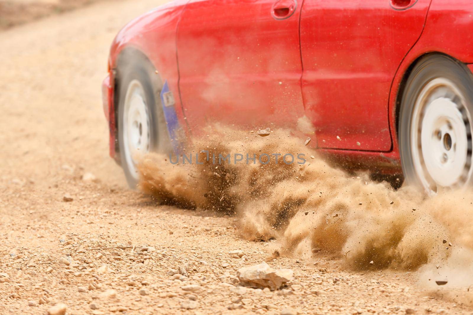 Rally Car speed in dirt track by toa55