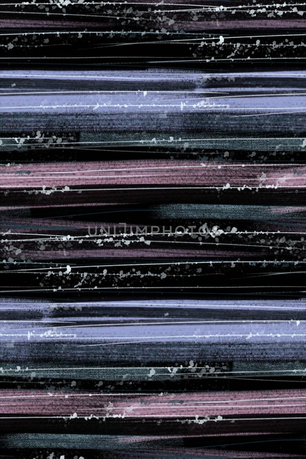 Seamless pattern. Dark art. Abstract painting with brush strokes and splashes. Stripes. Vector.