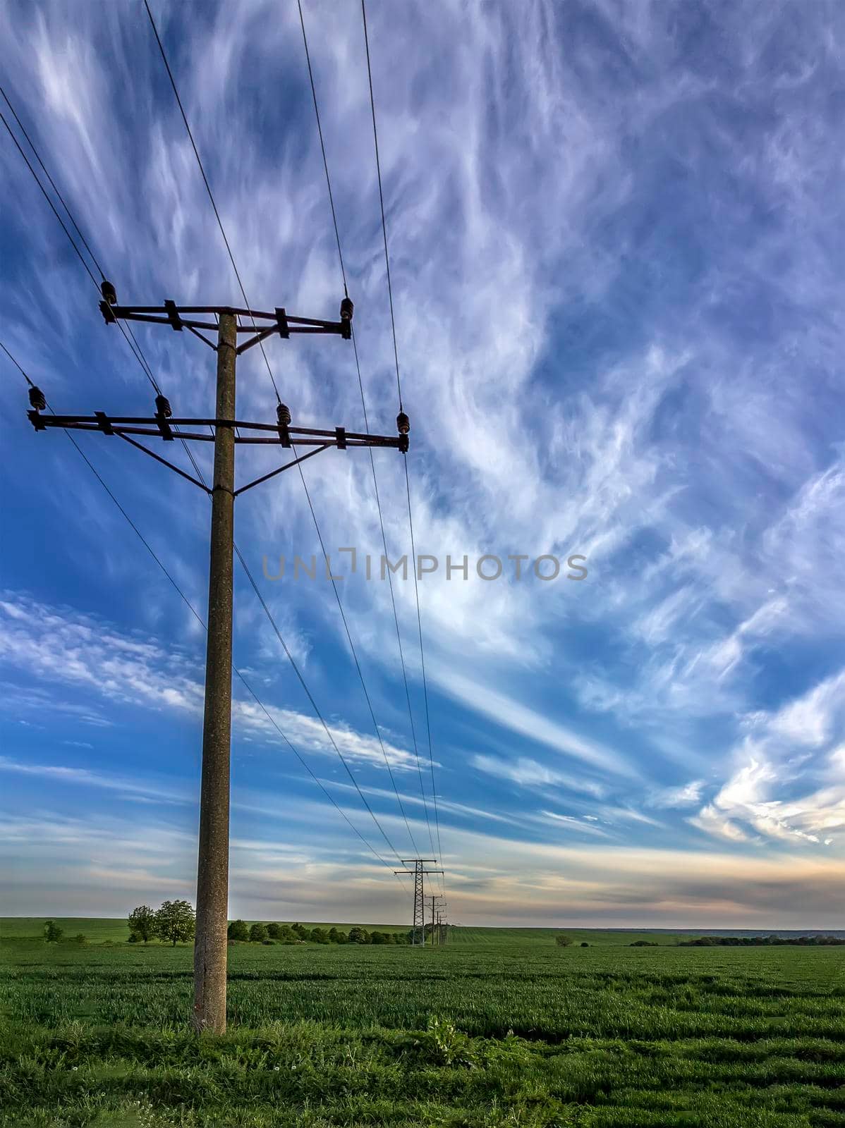 Power lines by EdVal
