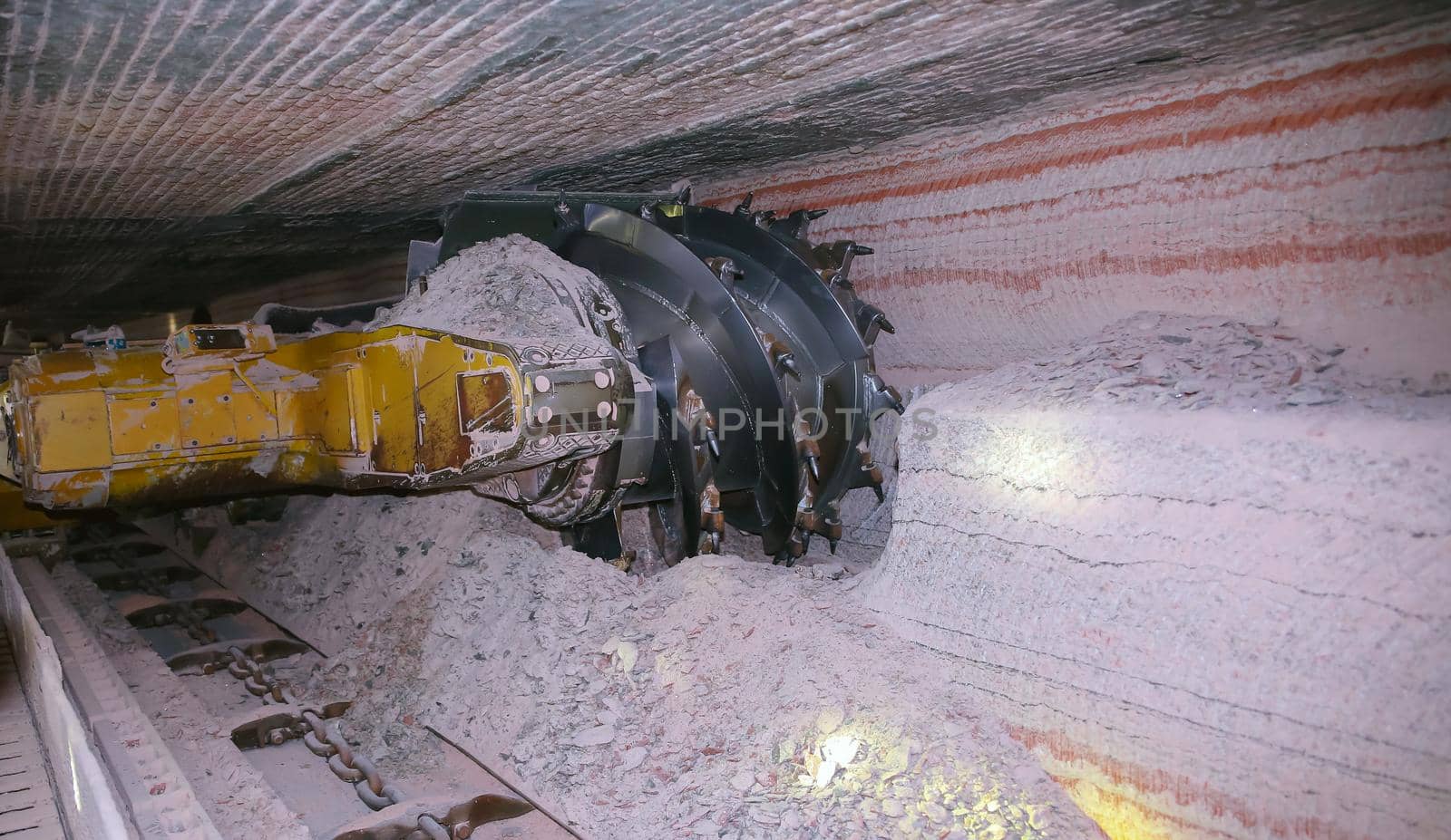 Salt dumps. Heaps. Waste from the production of potash fertilizers. Belarus. Salihorsk.