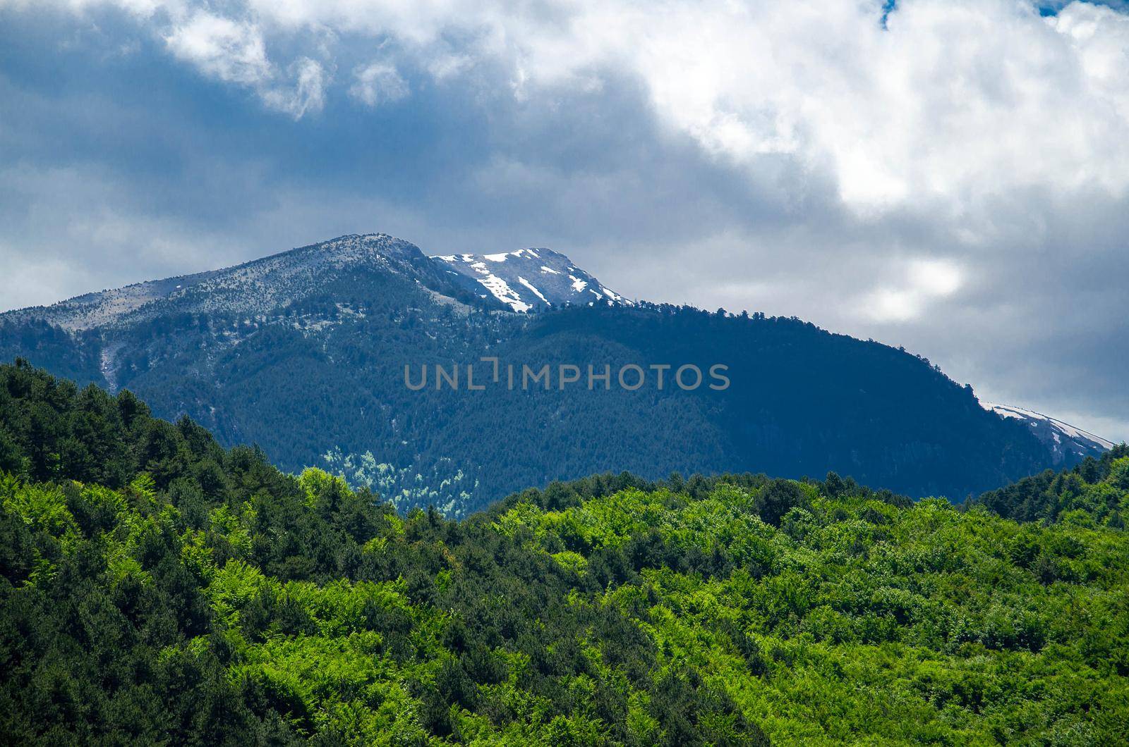 View of mountains Olympus, Pieria, Macedonia, Greece by Aliaksandr_Antanovich