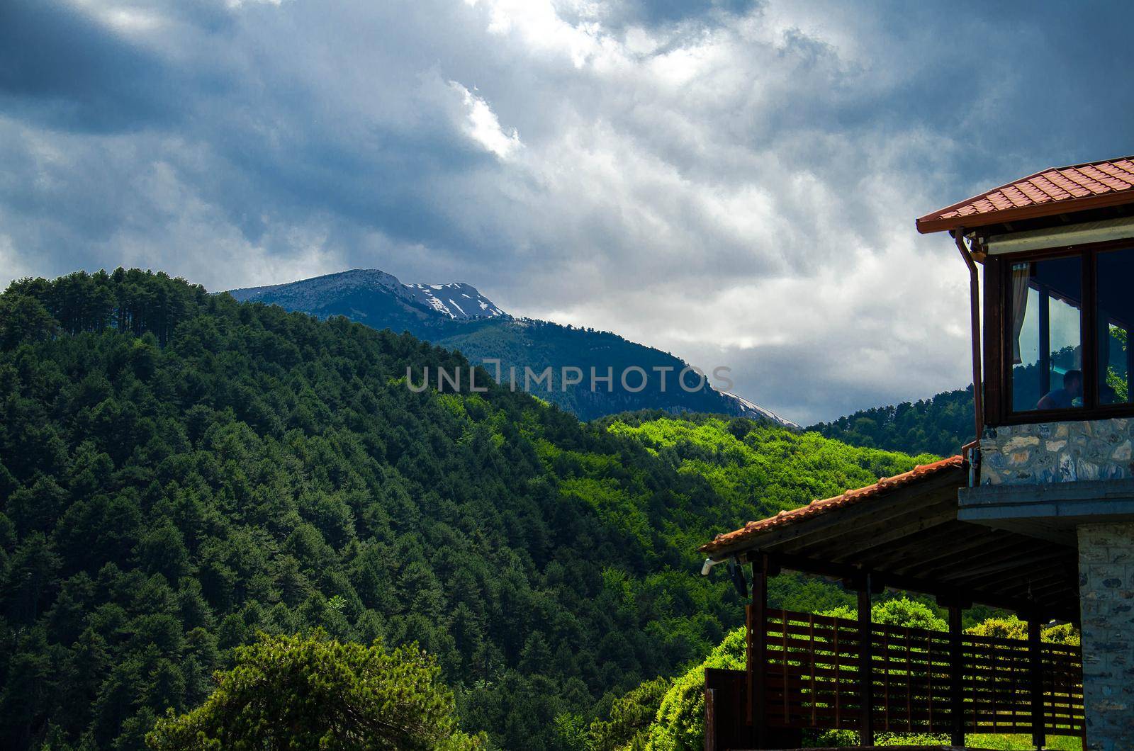 View of mountains Olympus, Pieria, Macedonia, Greece by Aliaksandr_Antanovich