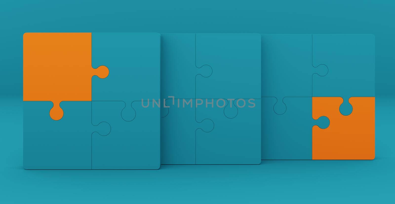 3d rendering background with abstract podium and wall scene background. Composition for product presentation, brand, product advertising. Puzzle background.